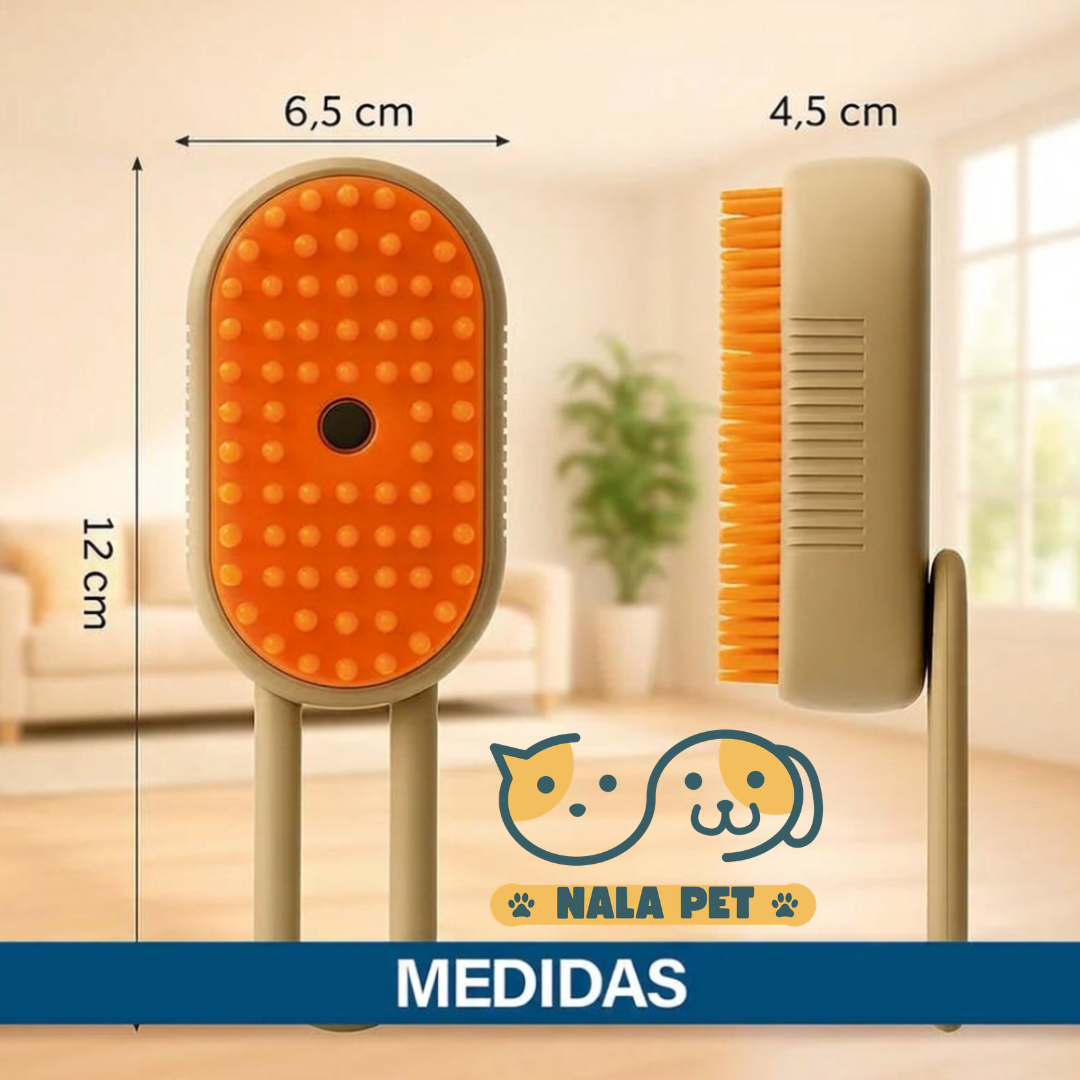 Peine a vapor para mascotas recargable