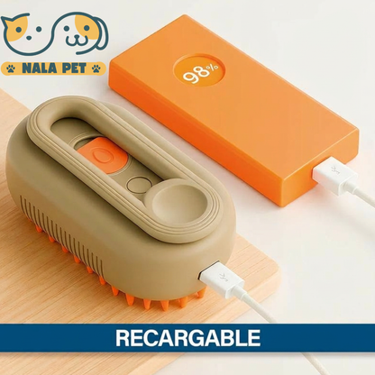 Peine a vapor para mascotas recargable